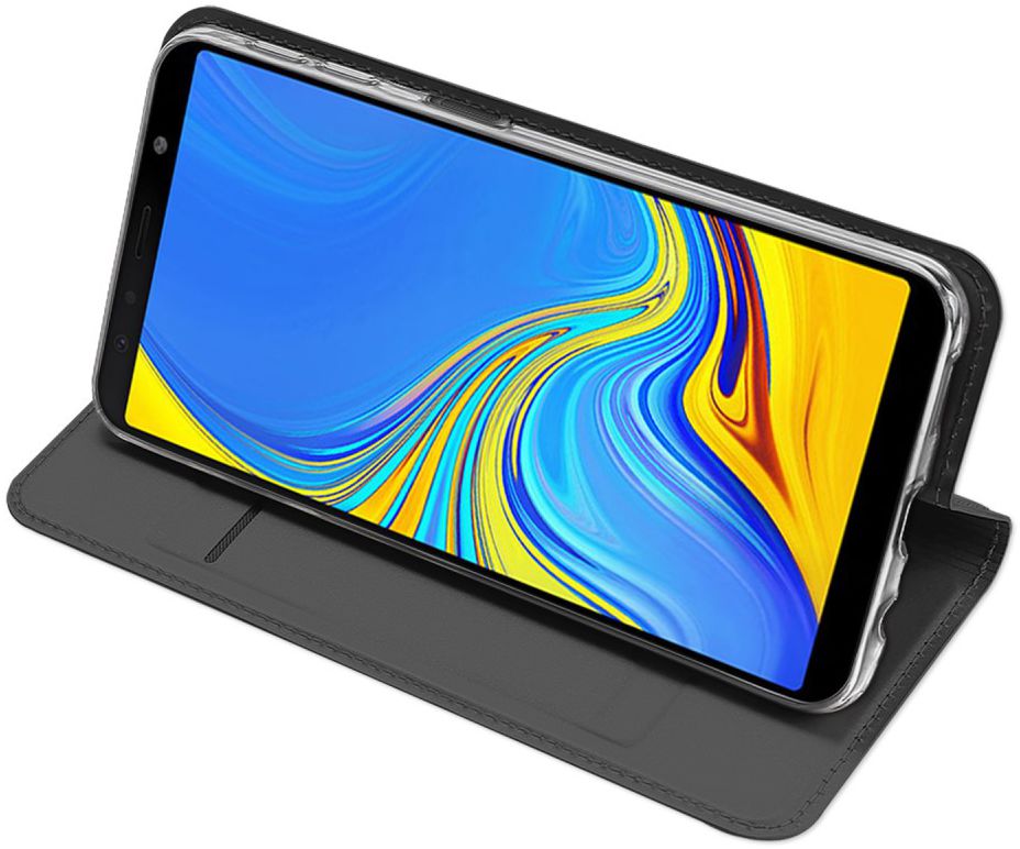 Dux Ducis Premium Book Case Samsung Galaxy A7 2018 Hoesje Grijs afbeelding 4