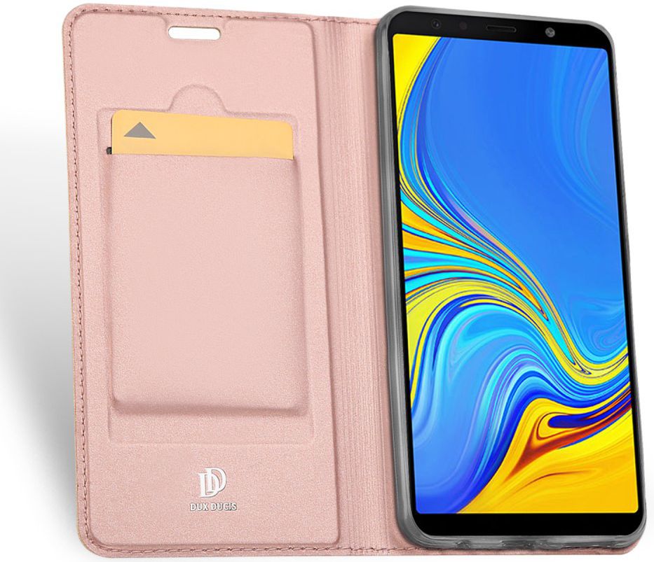 Dux Ducis Premium Book Case Samsung Galaxy A7 2018 Hoesje Roze afbeelding 2