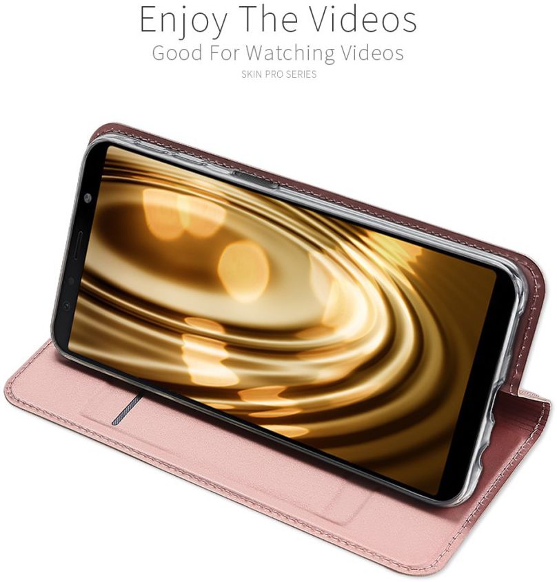 Dux Ducis Premium Book Case Samsung Galaxy A7 2018 Hoesje Roze afbeelding 7