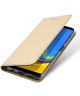 Dux Ducis Premium Book Case Samsung Galaxy A7 2018 Hoesje Goud