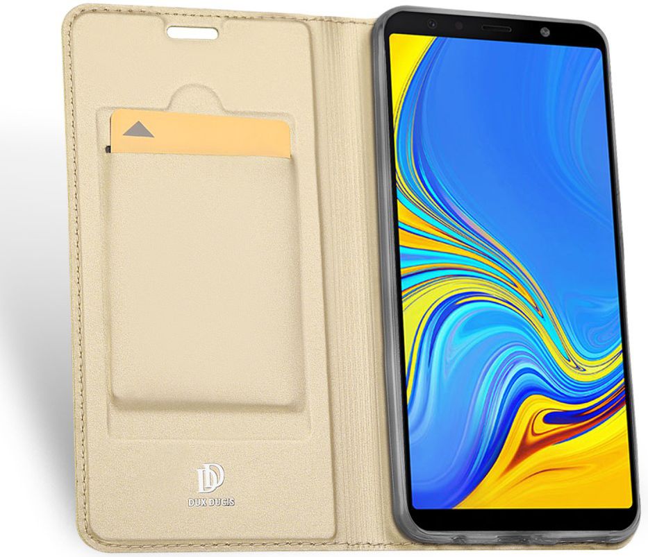 Dux Ducis Premium Book Case Samsung Galaxy A7 2018 Hoesje Goud afbeelding 2