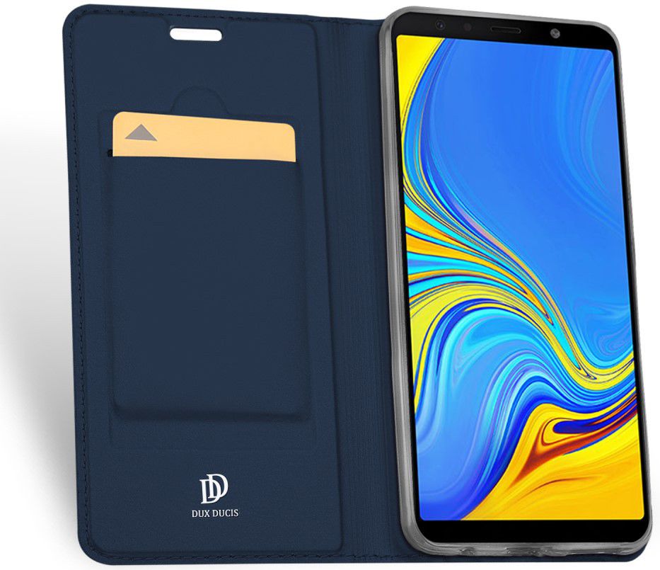 Dux Ducis Premium Book Case Samsung Galaxy A7 2018 Hoesje Blauw afbeelding 2