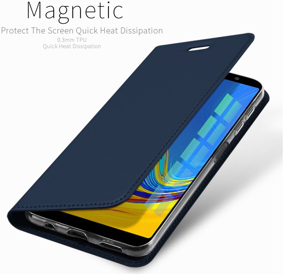 Dux Ducis Premium Book Case Samsung Galaxy A7 2018 Hoesje Blauw afbeelding 8