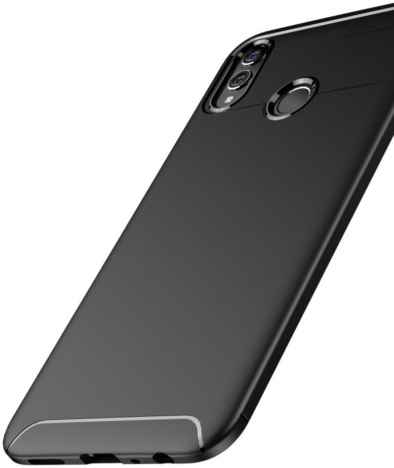 Honor 8X Siliconen Carbon Hoesje Zwart afbeelding 11