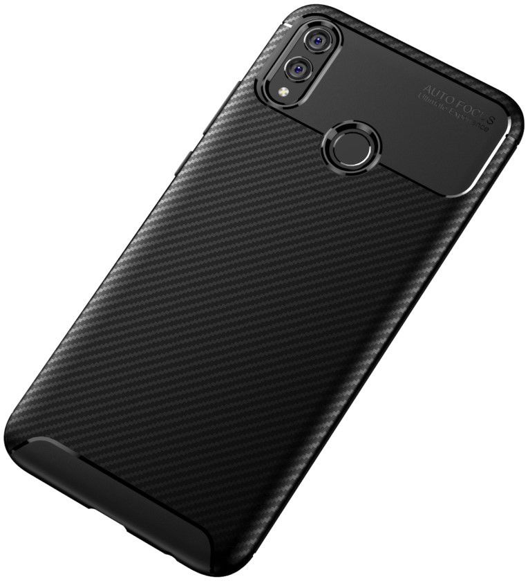 Honor 8X Siliconen Carbon Hoesje Zwart afbeelding 14
