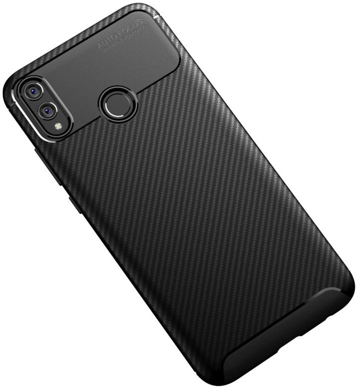 Honor 8X Siliconen Carbon Hoesje Zwart afbeelding 7