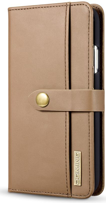 Apple iPhone XR Leren 2-in-1 Bookcase en Back Cover Hoesje Bruin afbeelding 9