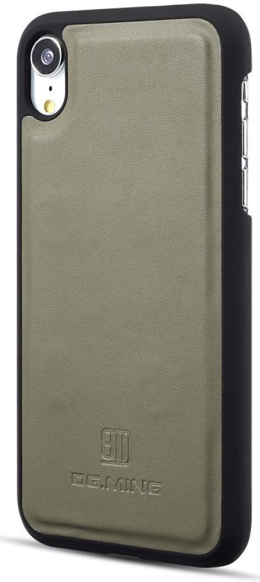 Apple iPhone XR Leren 2-in-1 Bookcase en Back Cover Hoesje Groen afbeelding 10