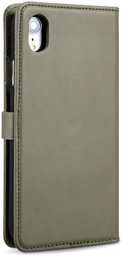 Apple iPhone XR Leren 2-in-1 Bookcase en Back Cover Hoesje Groen afbeelding 7