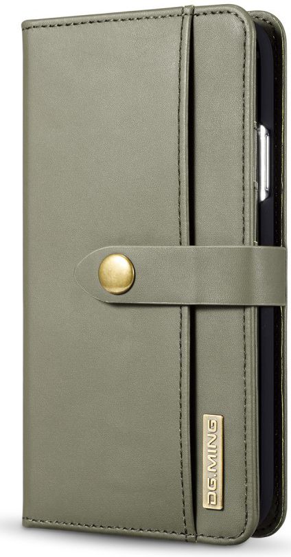 Apple iPhone XR Leren 2-in-1 Bookcase en Back Cover Hoesje Groen afbeelding 8