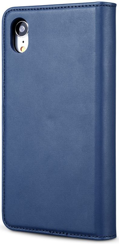 Apple iPhone XR Leren 2-in-1 Bookcase en Back Cover Hoesje Blauw afbeelding 10