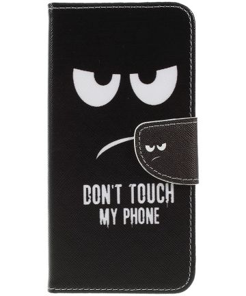 Samsung Galaxy A7 (2018) Portemonnee hoesje Dont touch my phone Hoesjes