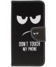 Samsung Galaxy A7 (2018) Portemonnee hoesje Dont touch my phone