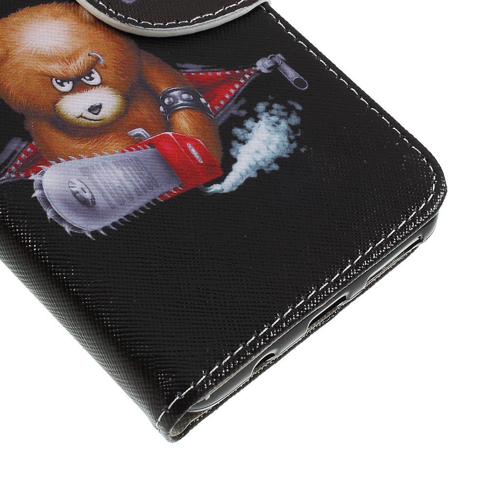 Samsung Galaxy A7 (2018) Portemonnee hoesje Angry Bear afbeelding 9