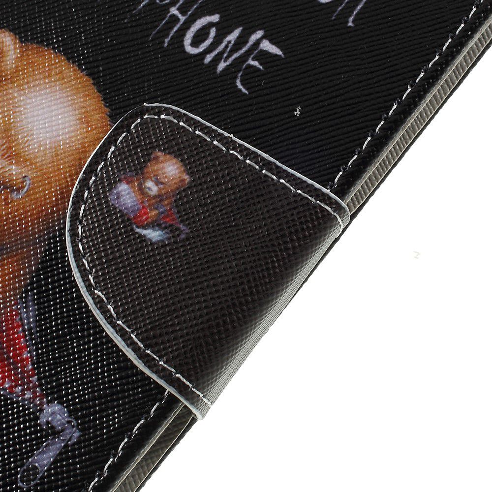 Samsung Galaxy A7 (2018) Portemonnee hoesje Angry Bear afbeelding 11