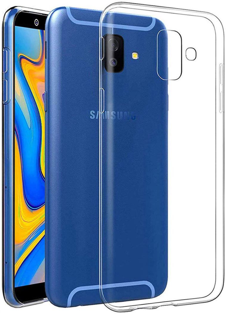 Samsung Galaxy J6 Plus Hoesje Dun TPU Transparant afbeelding 4