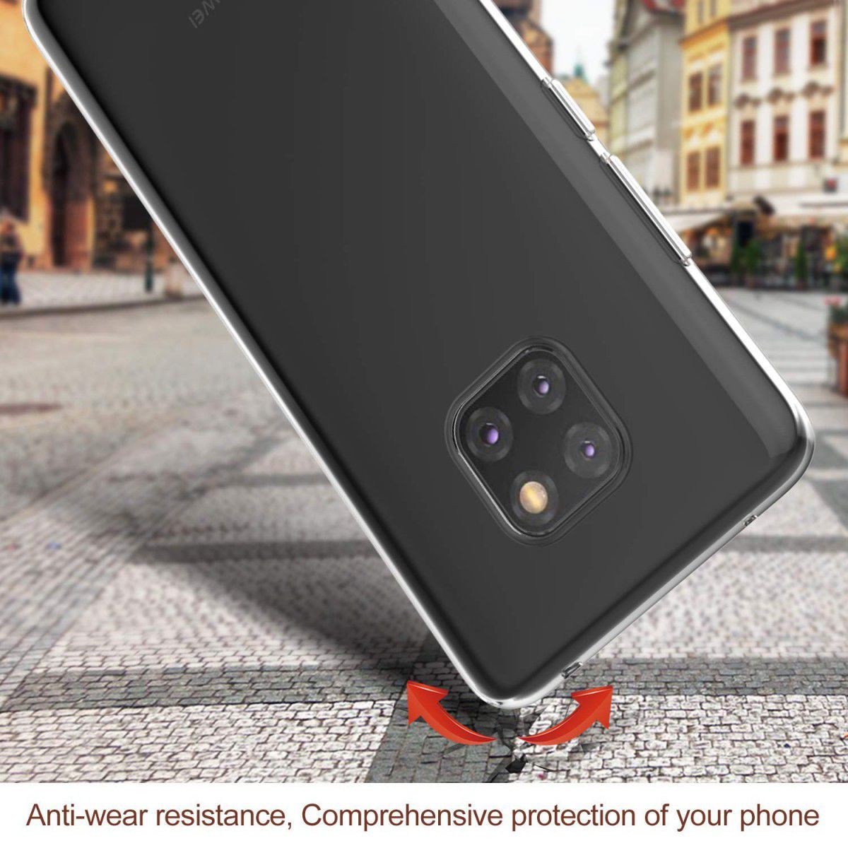 Huawei Mate 20 Pro Hoesje Dun TPU Transparant afbeelding 4