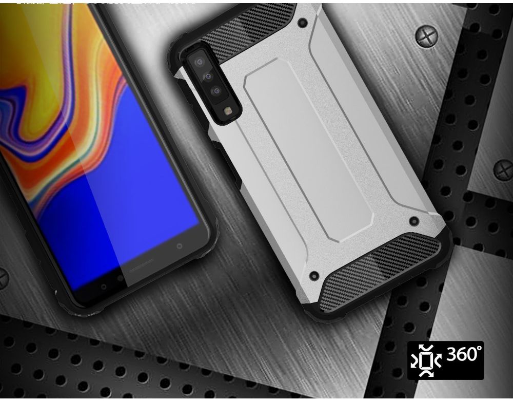 Samsung Galaxy A7 (2018) Hybride Hoesje Zwart afbeelding 6