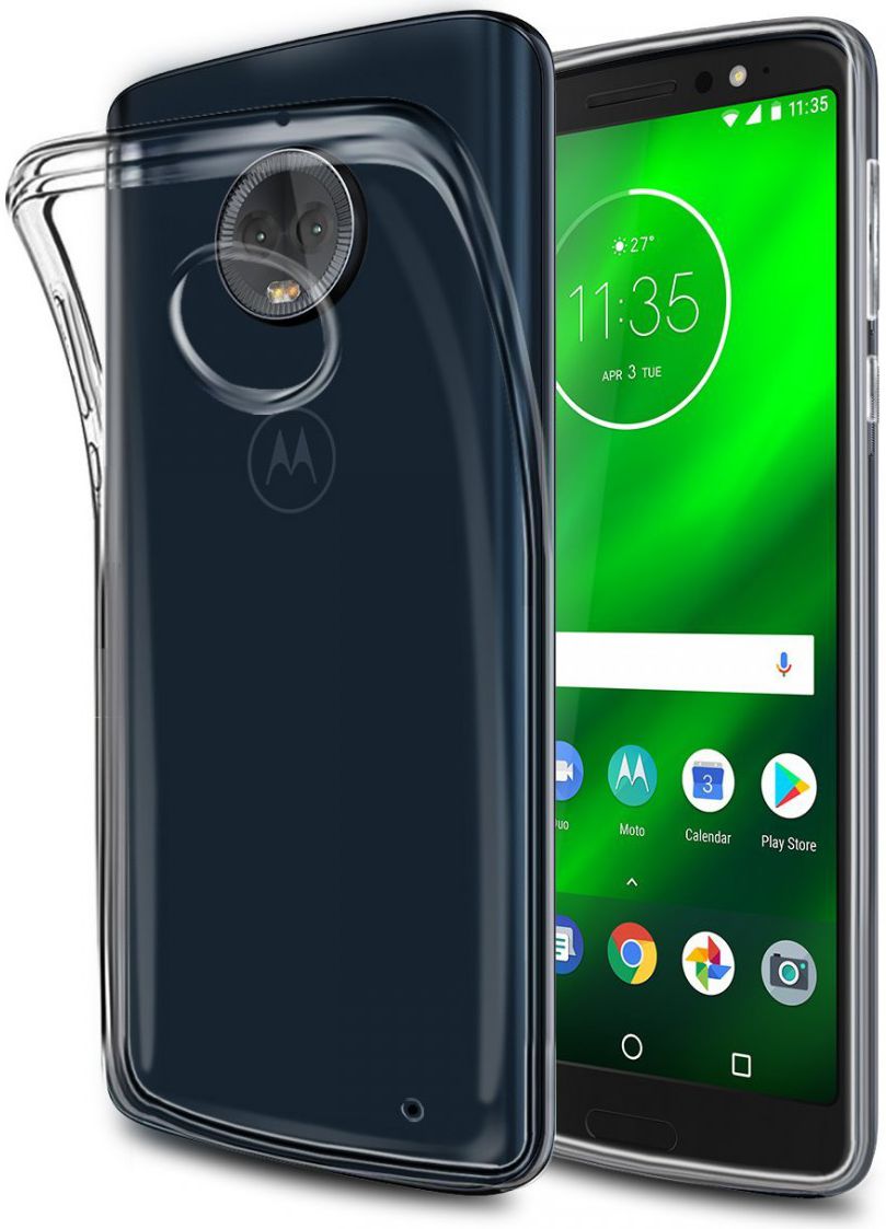 Originele Motorola Moto G6 Plus Back Cover Transparant afbeelding 1