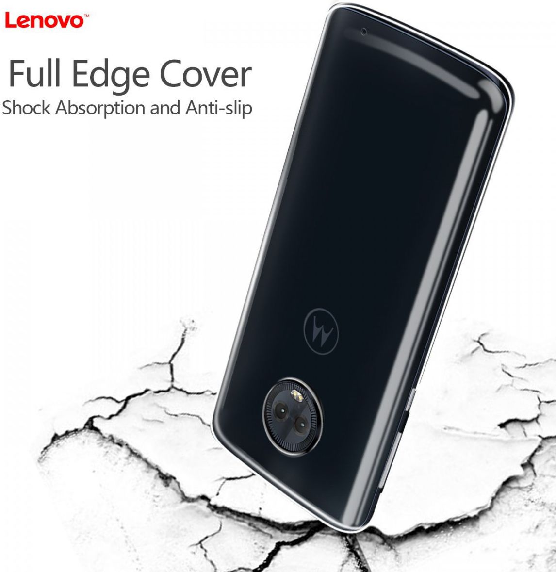 Originele Motorola Moto G6 Plus Back Cover Transparant afbeelding 2