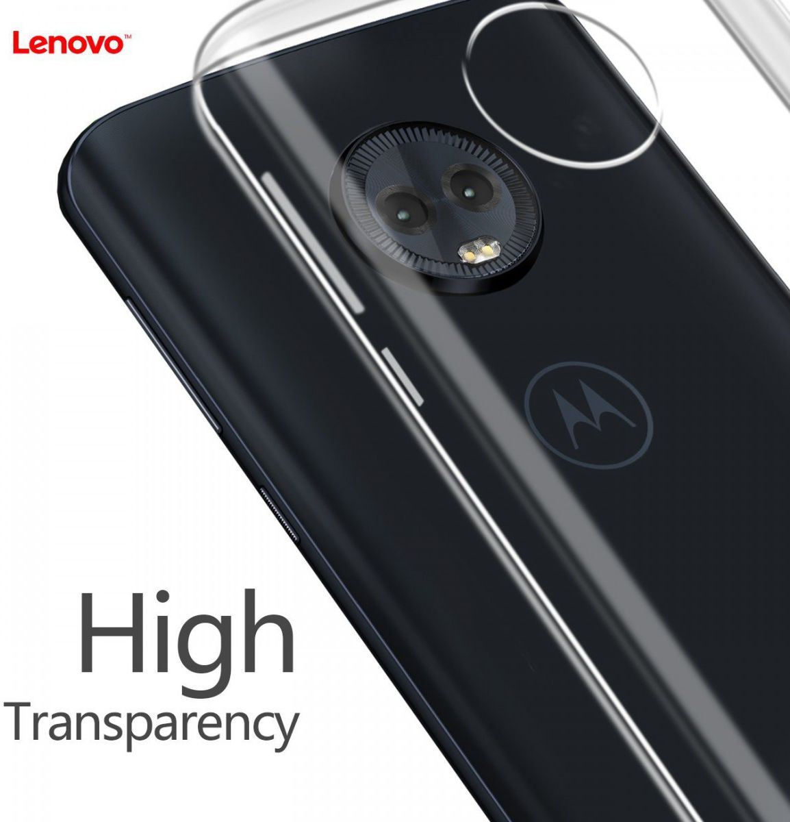 Originele Motorola Moto G6 Plus Back Cover Transparant afbeelding 3