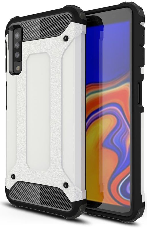Samsung Galaxy A7 (2018) Hybride Hoesje Wit afbeelding 1