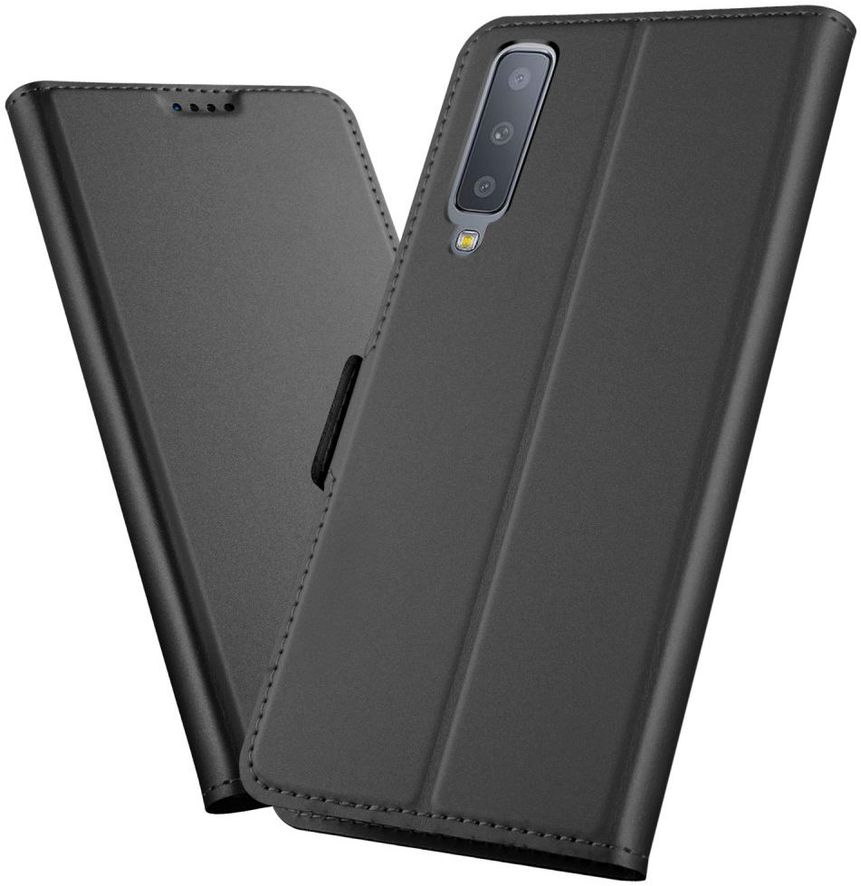 Samsung Galaxy A7 (2018) Card Holder Case Zwart afbeelding 1