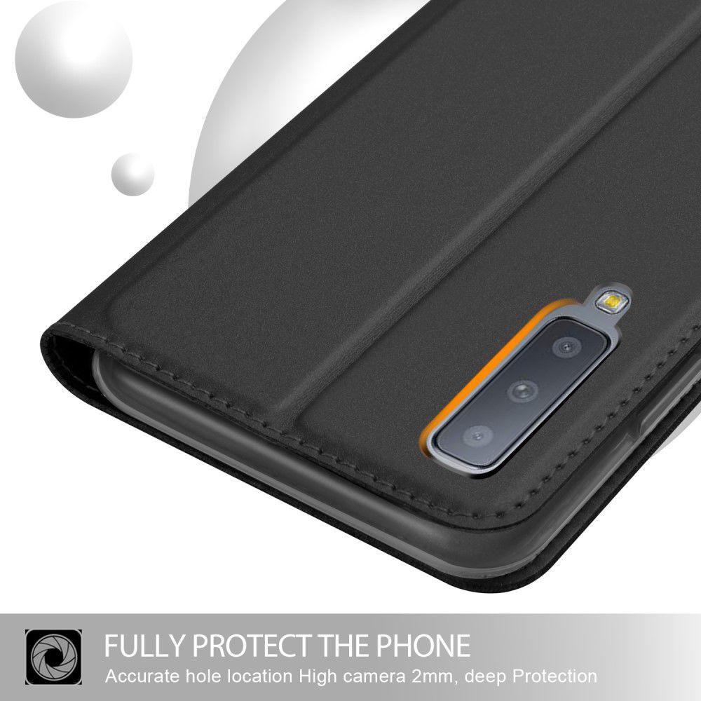 Samsung Galaxy A7 (2018) Card Holder Case Zwart afbeelding 4