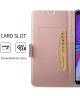 Samsung Galaxy A7 (2018) Card Holder Case Roze