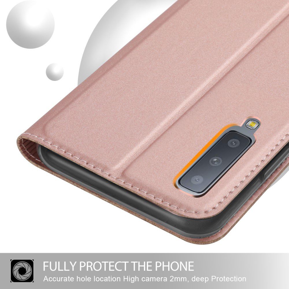Samsung Galaxy A7 (2018) Card Holder Case Roze afbeelding 5