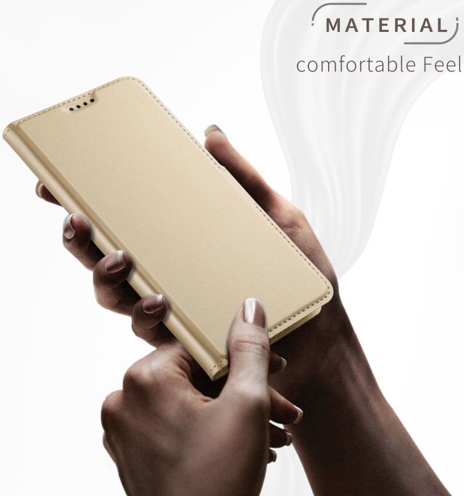 Samsung Galaxy A7 (2018) Card Holder Case Goud afbeelding 3