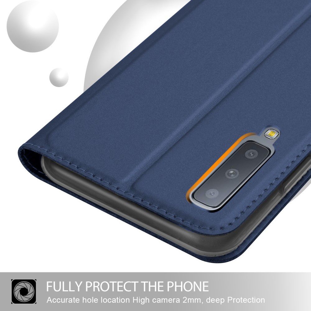 Samsung Galaxy A7 (2018) Card Holder Case Blauw afbeelding 6