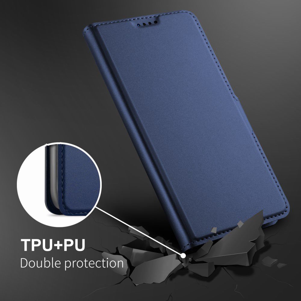 Samsung Galaxy A7 (2018) Card Holder Case Blauw afbeelding 7
