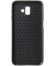 Samsung Galaxy J6 Plus Carbon TPU Hoesje Zwart