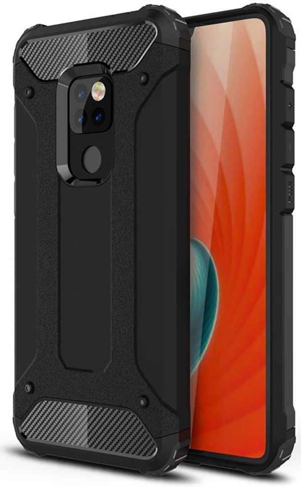 Huawei Mate 20 Pro Hybride Hoesje Zwart afbeelding 1
