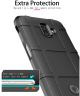 Samsung Galaxy J6 Plus TPU Hyrbide Hoesje Zwart