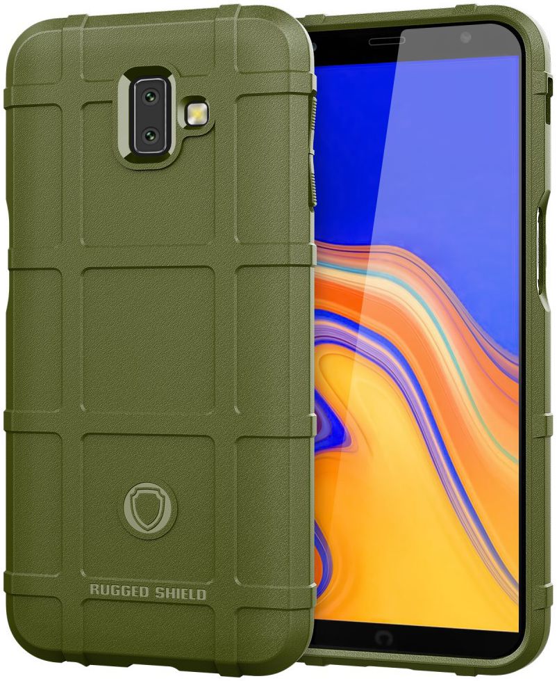 Samsung Galaxy J6 Plus TPU Hyrbide Hoesje Groen afbeelding 1