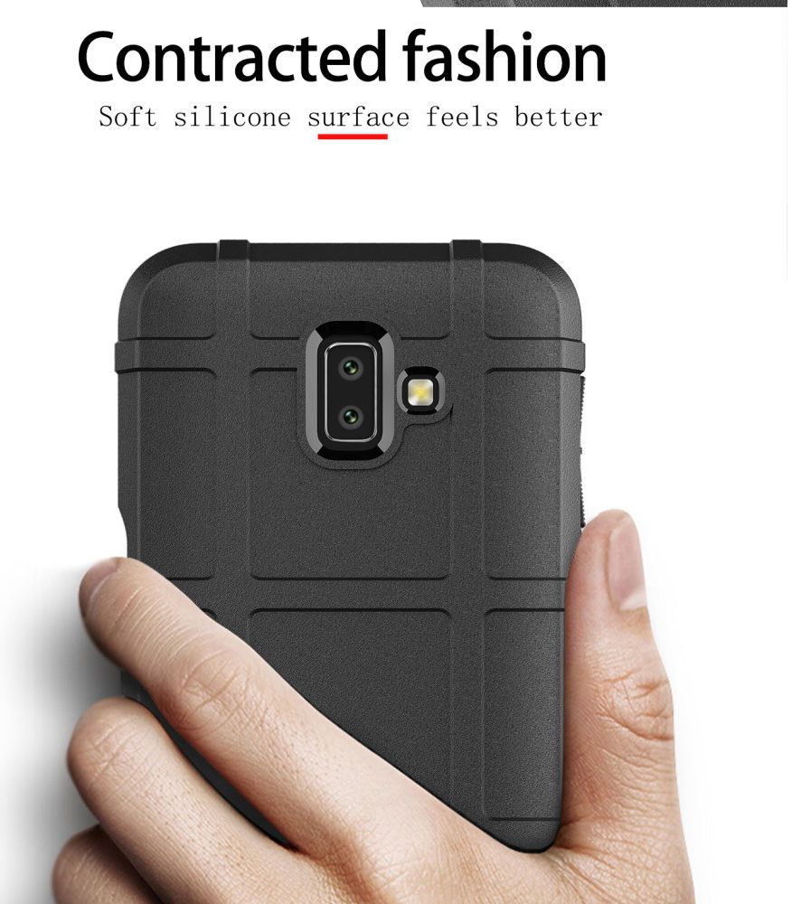 Samsung Galaxy J6 Plus TPU Hyrbide Hoesje Groen afbeelding 4