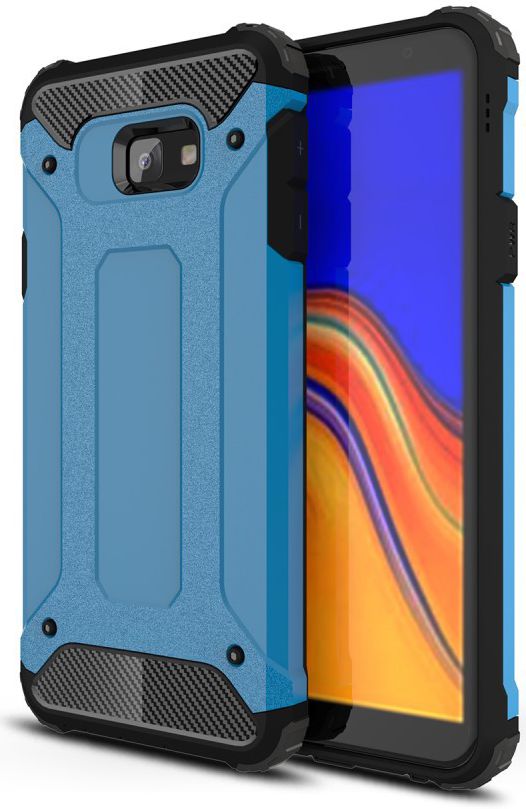 Samsung Galaxy J4 Plus Hyrbride Hoesje Blauw afbeelding 1