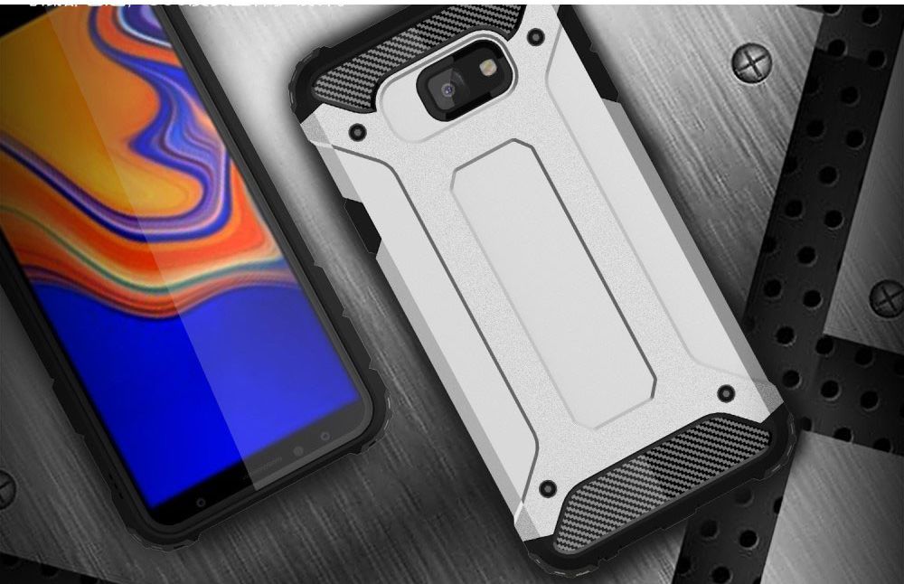 Samsung Galaxy J4 Plus Hyrbride Hoesje Donker Blauw afbeelding 5