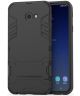 Samsung Galaxy J4 Plus Hyrbride Kickstand Hoesje Zwart