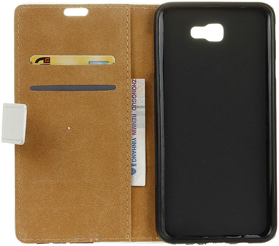 Samsung Galaxy J4 Plus Portemonnee Print Hoesje Flowers afbeelding 2