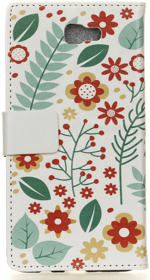 Samsung Galaxy J4 Plus Portemonnee Print Hoesje Flowers afbeelding 3