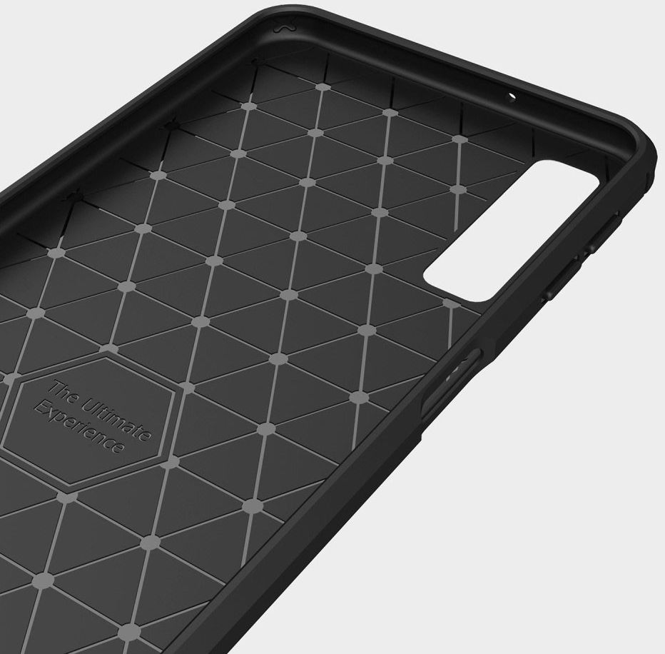 Samsung Galaxy A7 2018 Geborsteld TPU Hoesje Rood afbeelding 11