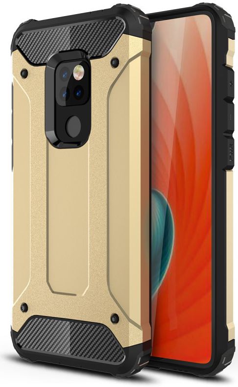 Huawei Mate 20 Hybride Hoesje Goud afbeelding 1