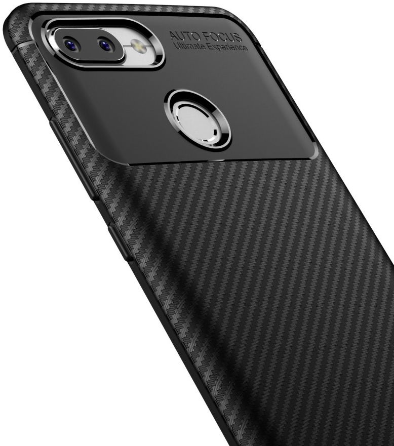 Xiaomi Redmi 6 Siliconen Carbon Hoesje Zwart afbeelding 12