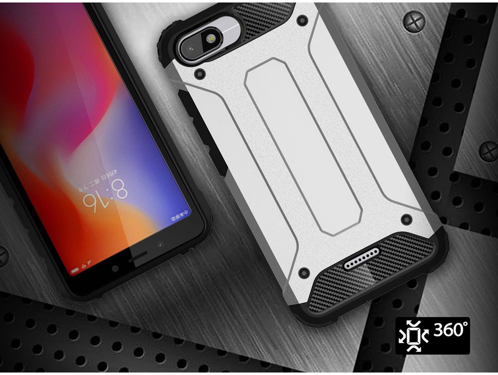 Xiaomi Redmi 6A Hybride TPU Hoesje Wit afbeelding 6