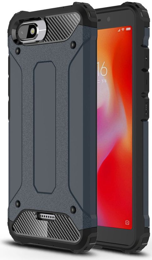 Xiaomi Redmi 6A Hybride TPU Hoesje Blauw afbeelding 1