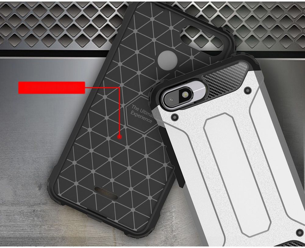 Xiaomi Redmi 6A Hybride TPU Hoesje Blauw afbeelding 3
