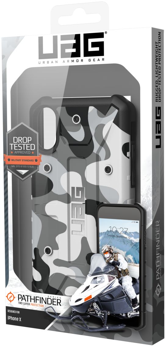 UAG Pathfinder Case Apple iPhone XS/X White Camo afbeelding 20